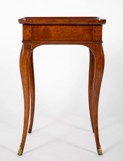 Rare Louis XV Mahogany Tray Top Single Drawer Side Table - 3882428