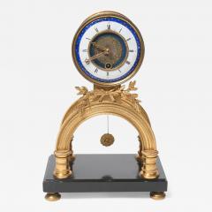 Rare Louis XVI Period Enamel and Gilt Bronze Clock - 307521