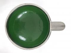Rare Lovely Mid Century Modern Small Enameled Stacking Ashtray Set Germany 1960s - 4600606