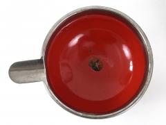 Rare Lovely Mid Century Modern Small Enameled Stacking Ashtray Set Germany 1960s - 4600611