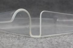 Rare Lucite Steel Two Tier Bar Cart Italian circa 1980s - 3303835