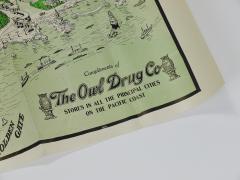Rare Map San Francisco World s Fair Exposition Site 1911 The Owl Drug Co  - 4614897