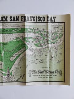 Rare Map San Francisco World s Fair Exposition Site 1911 The Owl Drug Co  - 4614898