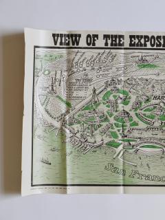 Rare Map San Francisco World s Fair Exposition Site 1911 The Owl Drug Co  - 4614899