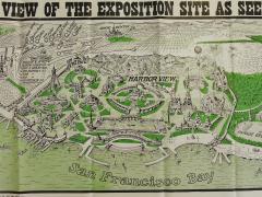 Rare Map San Francisco World s Fair Exposition Site 1911 The Owl Drug Co  - 4614905