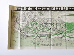 Rare Map San Francisco World s Fair Exposition Site 1911 The Owl Drug Co  - 4614907