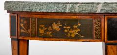 Rare Marble Top Dutch Demilune Classic Console with Chinoiserie Apron - 3298580