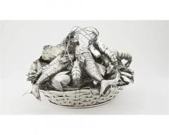 Rare Mario Buccellati Silver Nautical Marine Centerpiece Seafood Basket - 3140941