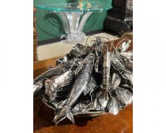 Rare Mario Buccellati Silver Nautical Marine Centerpiece Seafood Basket - 3140948