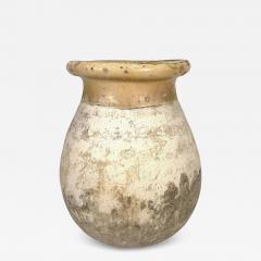 Rare Medium Antique French Biot Jar with Butter Yellow Glazed Rim - 4697432