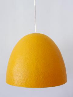 Rare Mid Century Modern Fiberglass Pendant Lamp or Hanging Light Germany 1970s - 3180248
