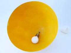 Rare Mid Century Modern Fiberglass Pendant Lamp or Hanging Light Germany 1970s - 3180255