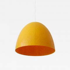 Rare Mid Century Modern Fiberglass Pendant Lamp or Hanging Light Germany 1970s - 3182230