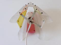 Rare Mid Century Modern Multi Colored Lucite Pendant Lamp Germany 1960s - 2377208