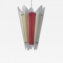 Rare Mid Century Modern Multi Colored Lucite Pendant Lamp Germany 1960s - 2379787