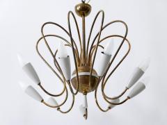 Rare Mid Century Modern Nine Flamed Sputnik Chandelier or Pendant Lamp 1950s - 3099033