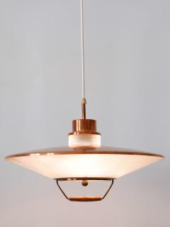 Rare Mid Century Modern Scandinavian Copper Pendant Lamp or Hanging Light 1960s - 3055854