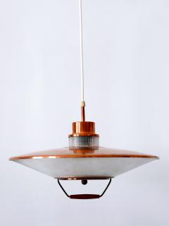 Rare Mid Century Modern Scandinavian Copper Pendant Lamp or Hanging Light 1960s - 3055855