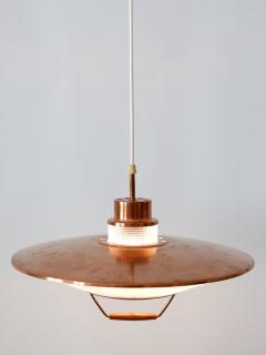 Rare Mid Century Modern Scandinavian Copper Pendant Lamp or Hanging Light 1960s - 3055856