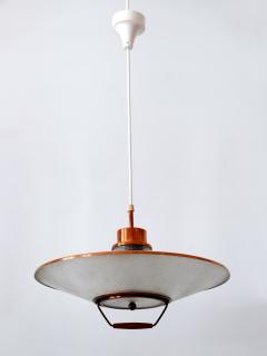 Rare Mid Century Modern Scandinavian Copper Pendant Lamp or Hanging Light 1960s - 3055859