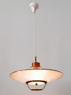 Rare Mid Century Modern Scandinavian Copper Pendant Lamp or Hanging Light 1960s - 3055861
