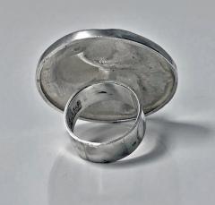 Rare Modernist Lapponia Bjorn Weckstrom Sterling Ring 1971 - 1056698