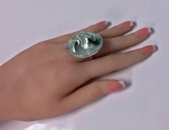 Rare Modernist Lapponia Bjorn Weckstrom Sterling Ring 1971 - 1056712