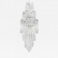 Rare Murano Clear Tronchi Glass Chandelier - 4434545