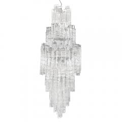 Rare Murano Clear Tronchi Glass Chandelier - 4434551