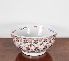 Rare Pair of 18th c English Delft Polychrome Punch Bowls - 4558099