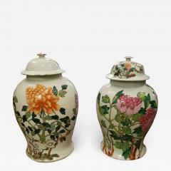 Rare Pair of Antique Chinese Lidded Ginger Jars - 1709521