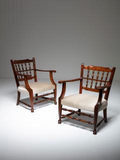 Rare Pair of Armchairs by Tomaso Buzzi - 4725941