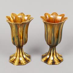 Rare Pair of Bennington Tulip Vases - 4533350
