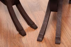 Rare Pair of Horse shaped Wrought Iron Andirons - 1562207