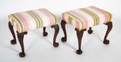 Rare Pair of Irish George II Period Walnut Stools - 4479248