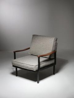 Rare Pair of Lounge Chairs Model P24 by Osvaldo Borsani for Tecno - 4726202