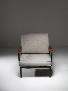 Rare Pair of Lounge Chairs Model P24 by Osvaldo Borsani for Tecno - 4726203