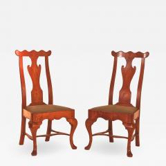 Rare Pair of Maple Queen Anne Side Chairs - 1023952