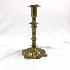 Rare Pair of Queen Anne Brass Candlesticks - 2152948