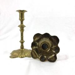 Rare Pair of Queen Anne Brass Candlesticks - 2152950