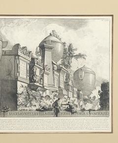 Rare Piranesi Engraving of Ancient Stone Carvings Rome circa 1770 - 2960691