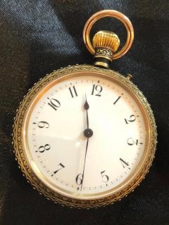 Rare Placido Zuloaga Spanish Damascened Gold and Steel Pocket Watch - 759419