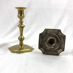 Rare Queen Anne Brass Candlesticks - 2152940