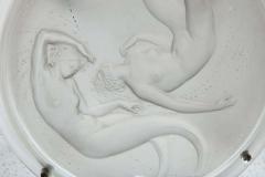 Rare R Lalique Chandelier Deux Sirenes  - 2518648