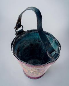 Rare Red Leather Fire Bucket c 1840 - 4824764