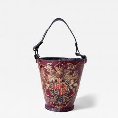 Rare Red Leather Fire Bucket c 1840 - 4825111