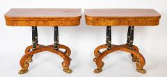 Rare Regency Pair of Games Tables - 3287660