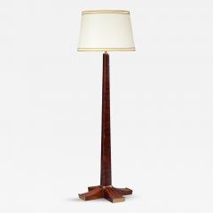 Rare Rosewood Floor Lamp France 1930s - 293649
