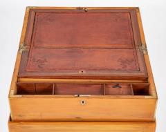 Rare Satinwood Lap Desk on Matching Stand - 3256079