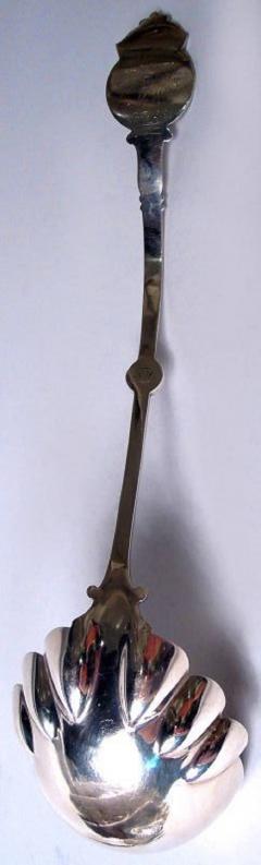 Rare Schulz Fischer San Francisco Medallion Coin Silver Soup Ladle - 4147964